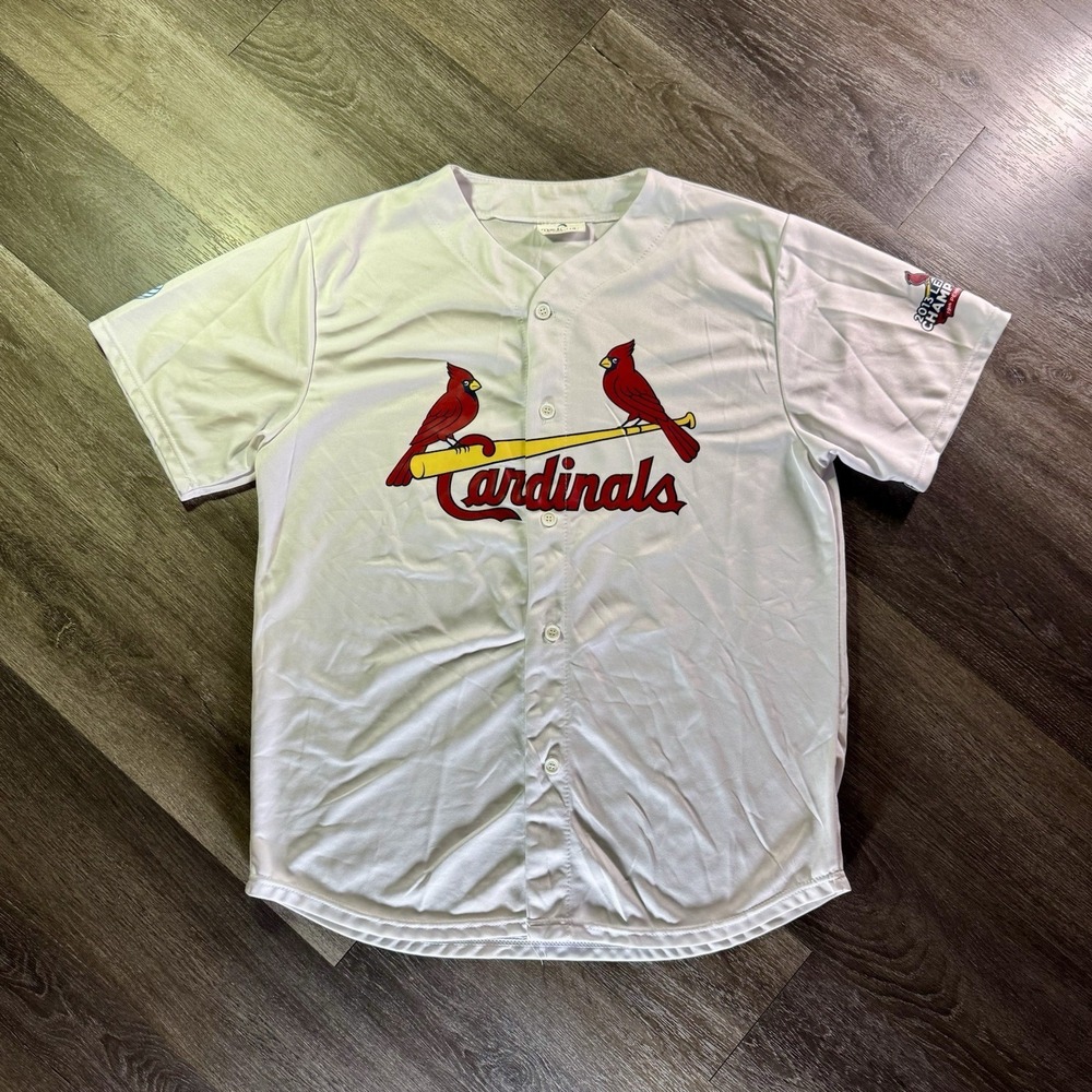 St. Louis Cardinals 2013 League Champions Cool Base Jersey XL White MLB Baseball